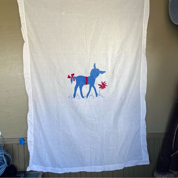 Seersucker Baby blanket Donkey 56x36 - Picture 1 of 6